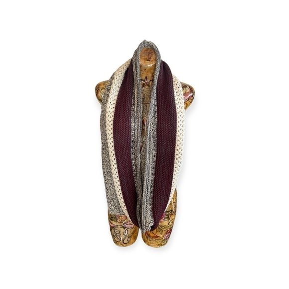 LOOK brand wrap scarf look cowl knit one size - Picture 1 of 10